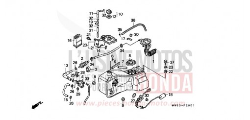 RESERVOIR A CARBURANT/POMPE A CARBURANT (GL1500AN/SEN) GL1500SEN de 1992